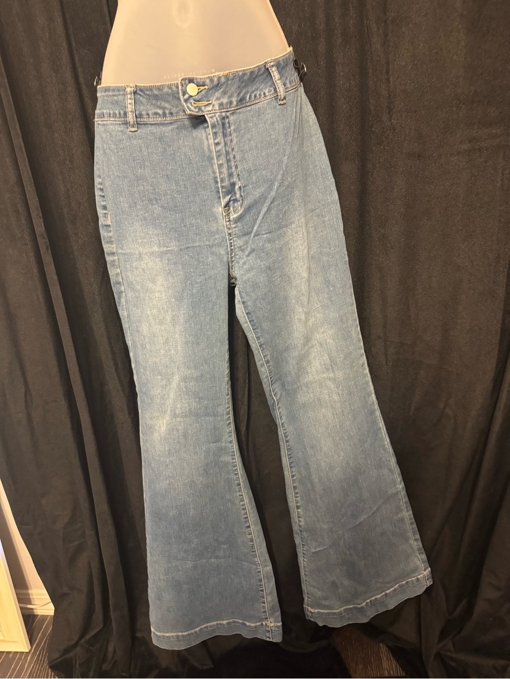 Fashion Nova Light Blue Flare Jeans